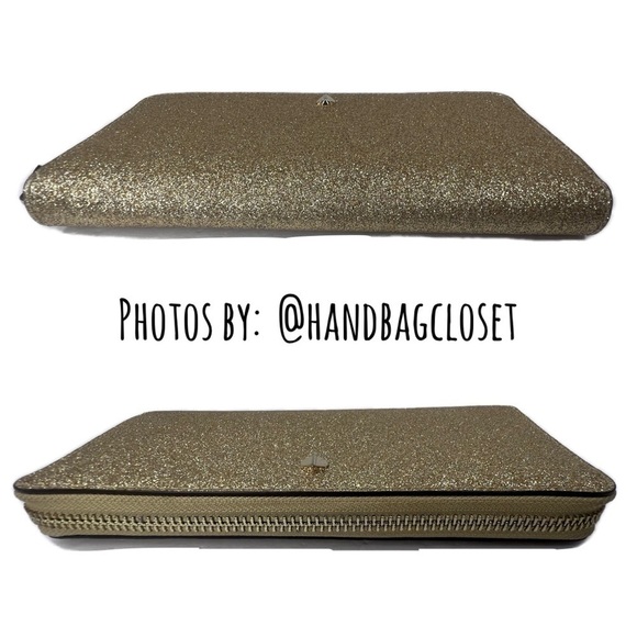 Kate Spade Burgess Court Glitter Gold Wallet - Picture 5 of 12